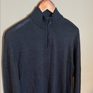 Zara Men's Charcoal Zip-Up Sweater (17)